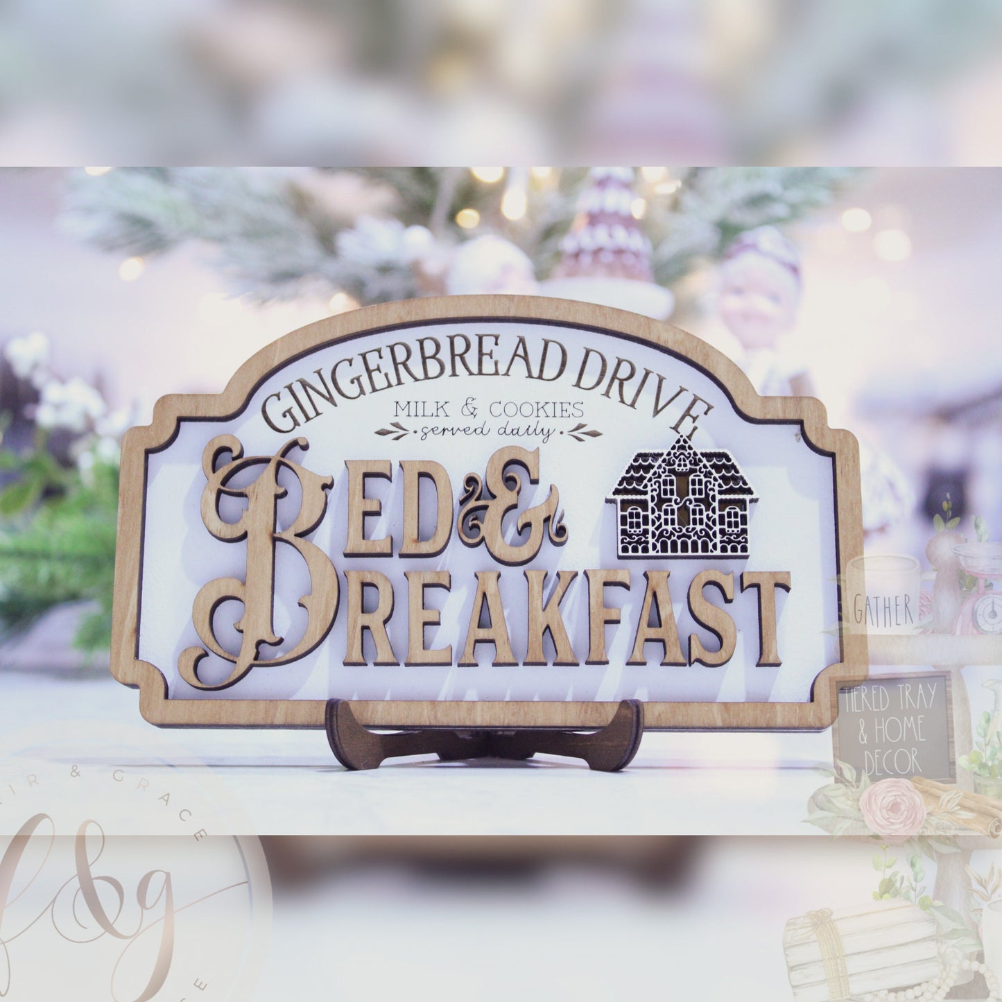 Gingerbread Dve Collection - Bed & Breakfast Sign