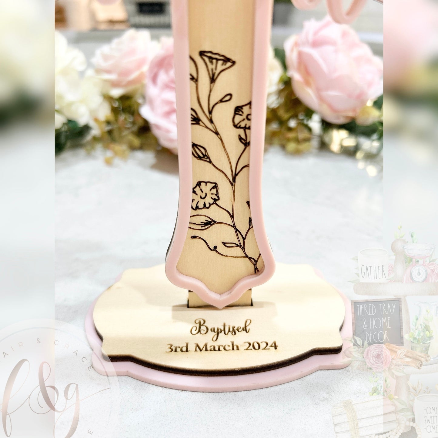 Baptism Christening Cross Gift Personalised