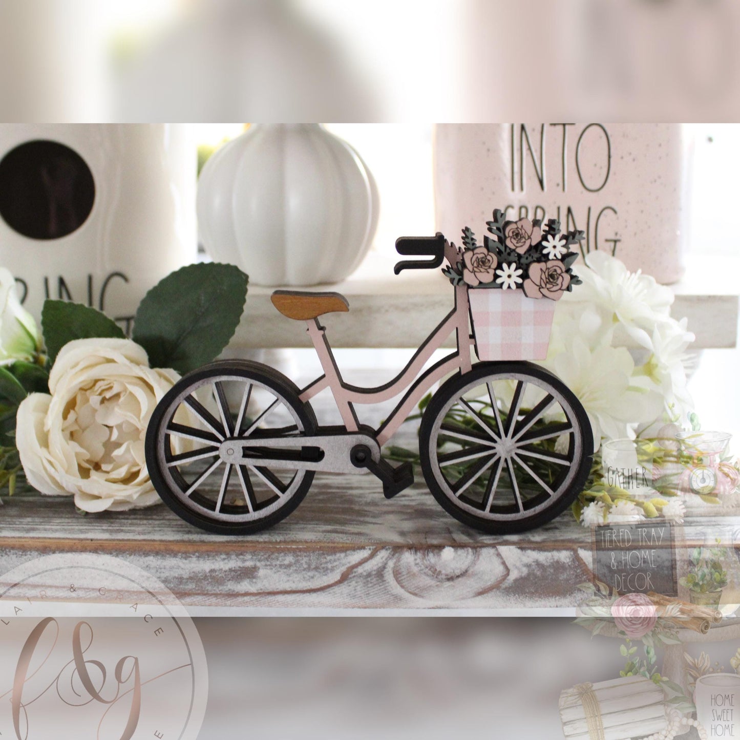 Spring Bliss Collection - Vintage Bicycle (freestanding)