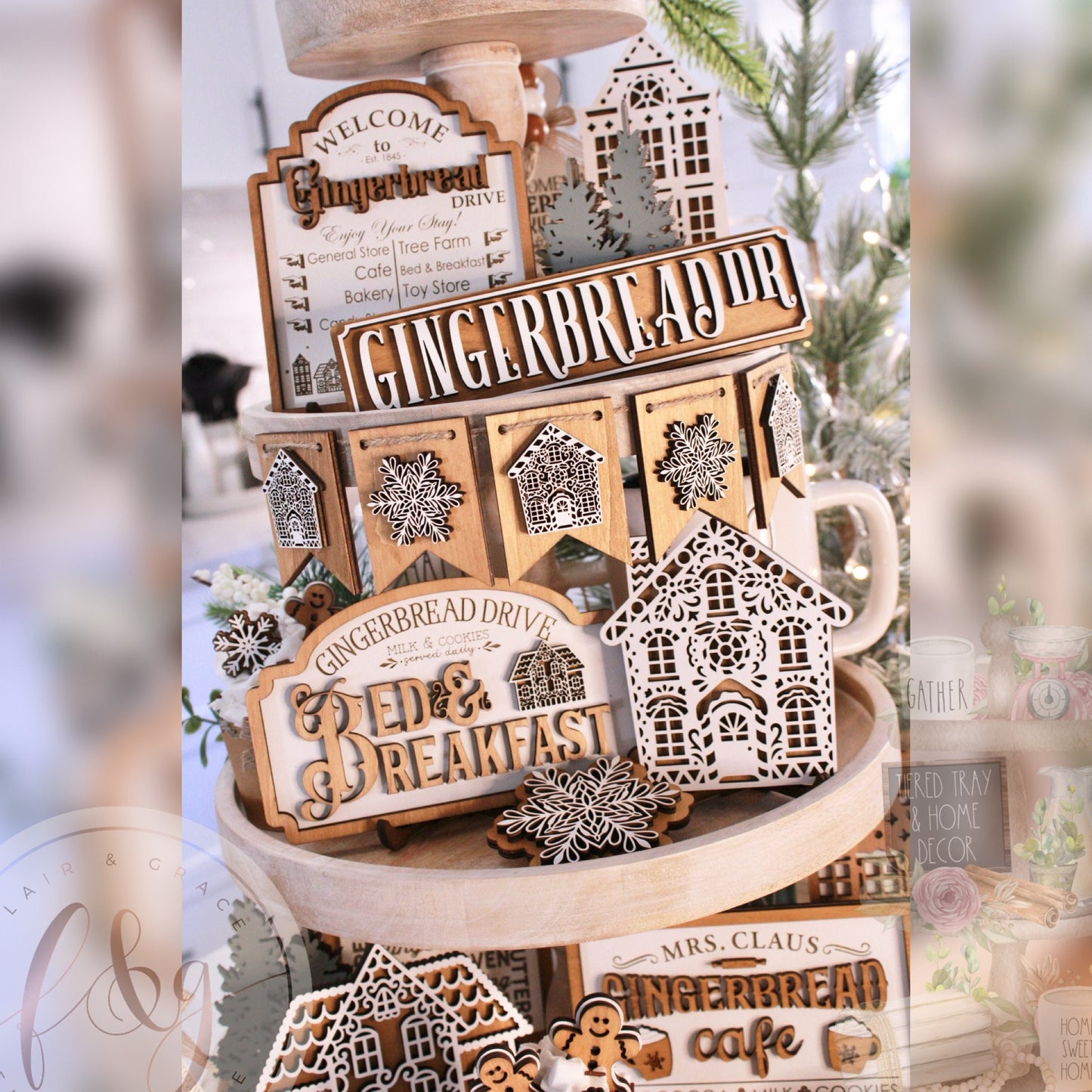 Gingerbread Dve Collection - Bed & Breakfast Sign