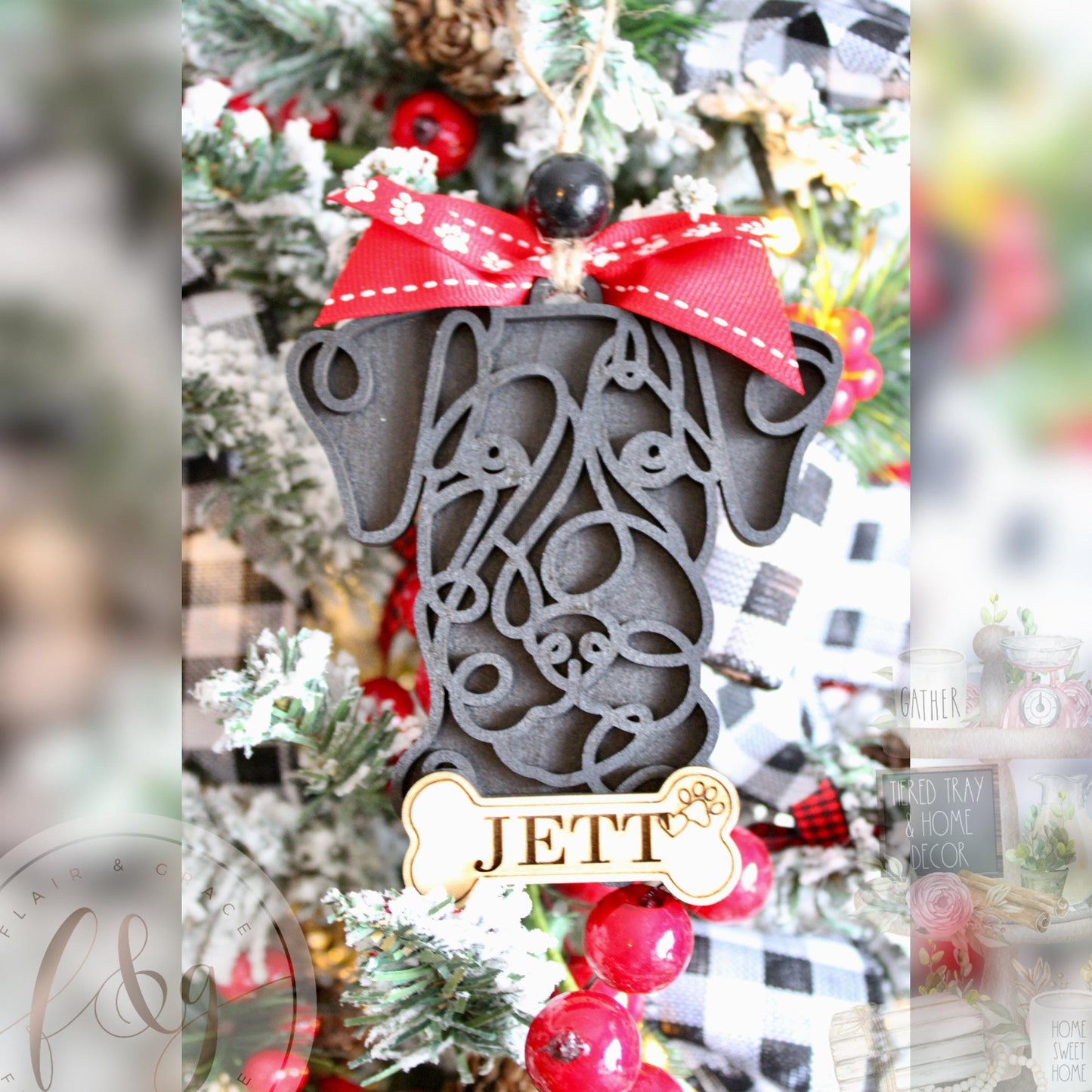 Personalised Dog Christmas Tree Ornament