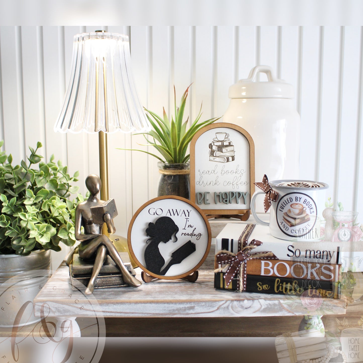 Book Addict - Read Books Drink Coffee/Tea Be Happy