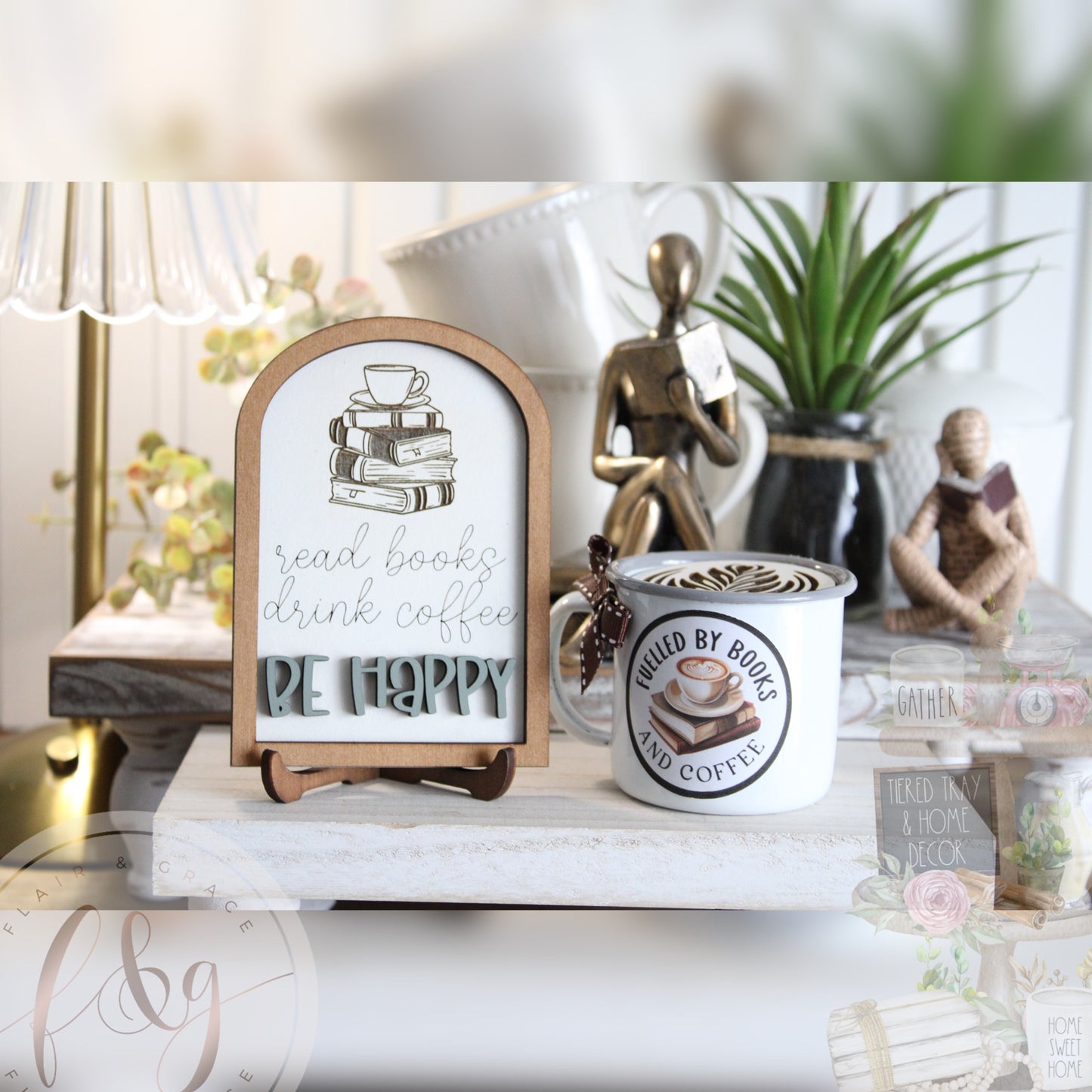 Book Addict - Read Books Drink Coffee/Tea Be Happy