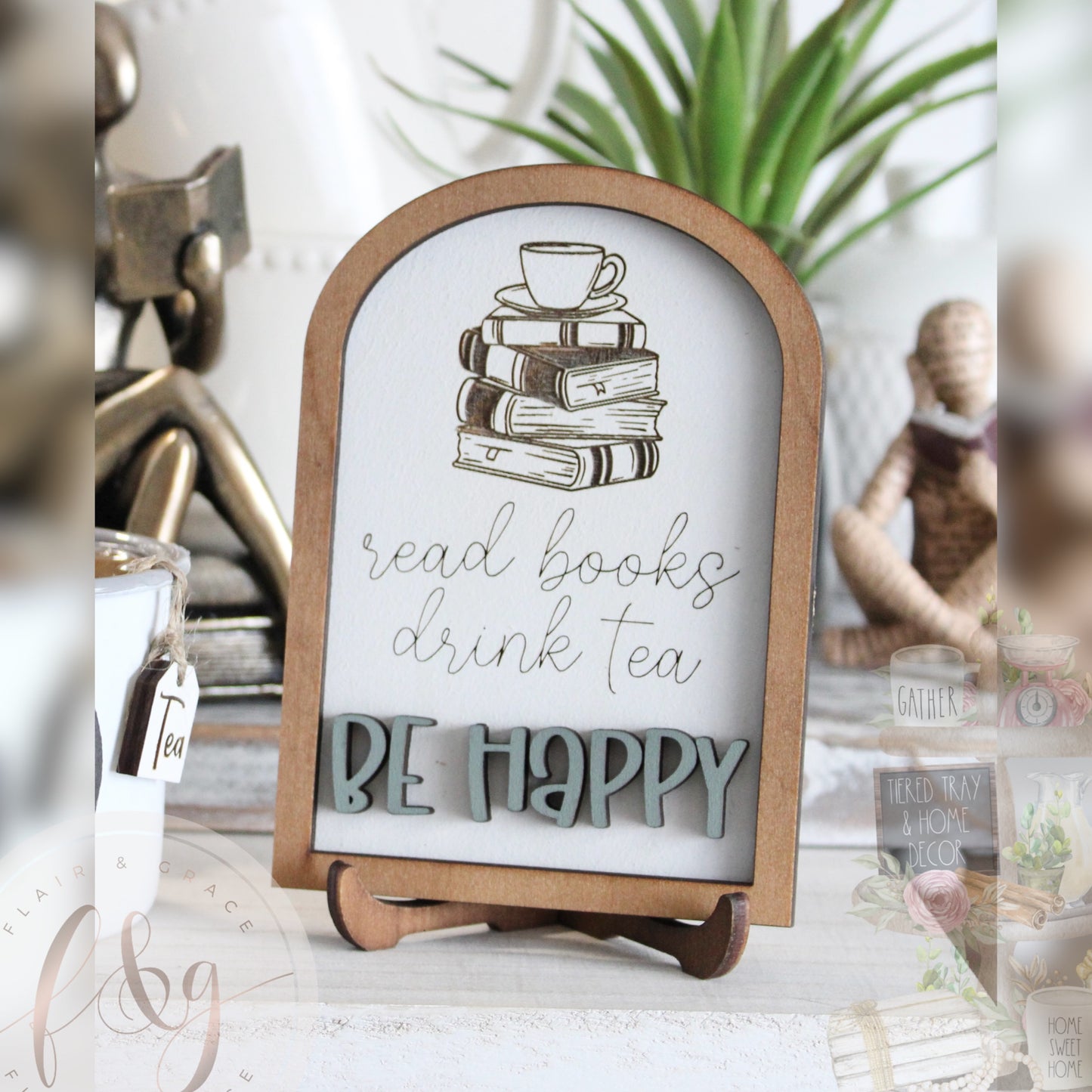 Book Addict - Read Books Drink Coffee/Tea Be Happy