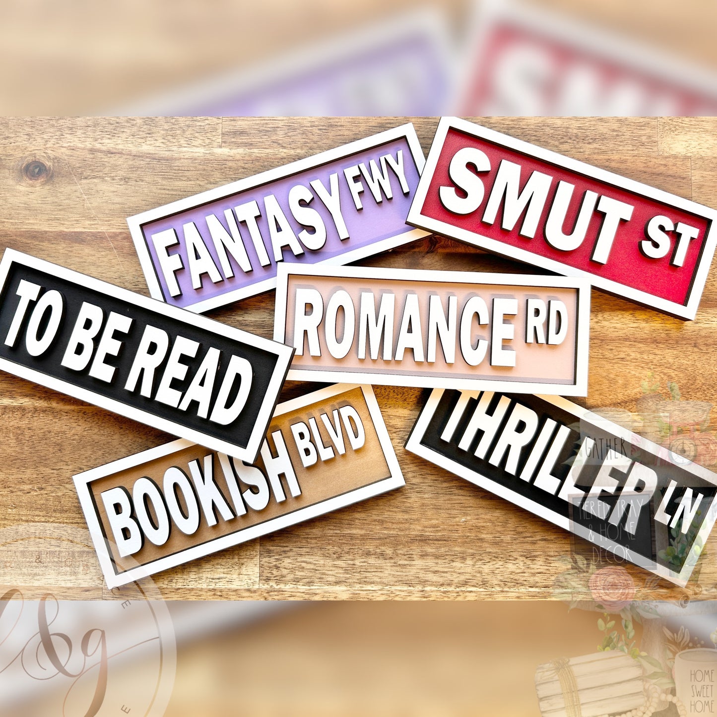 Book Genre Street Signs