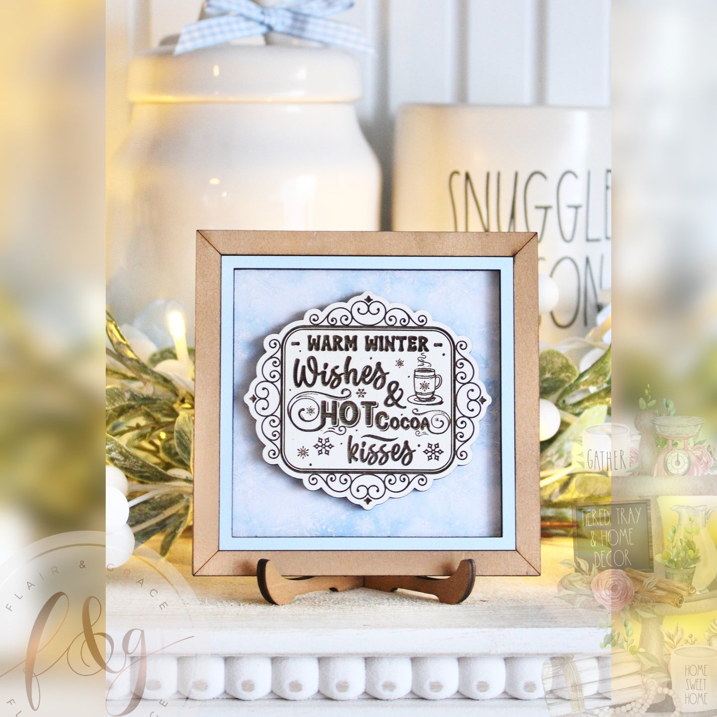 Winter Magic Collection - Warm Winter Wishes Sign