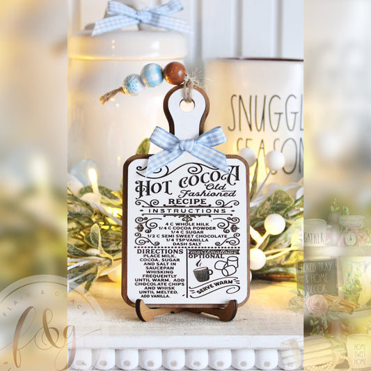 Winter Magic Collection - Hot Cocoa Recipe Board