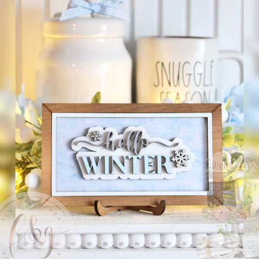 Winter Magic Collection - Hello Winter Sign