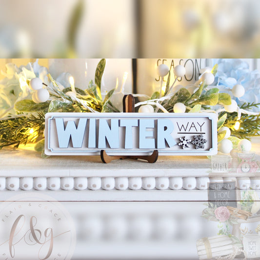 Winter Magic Collection - Winter Way Street Sign