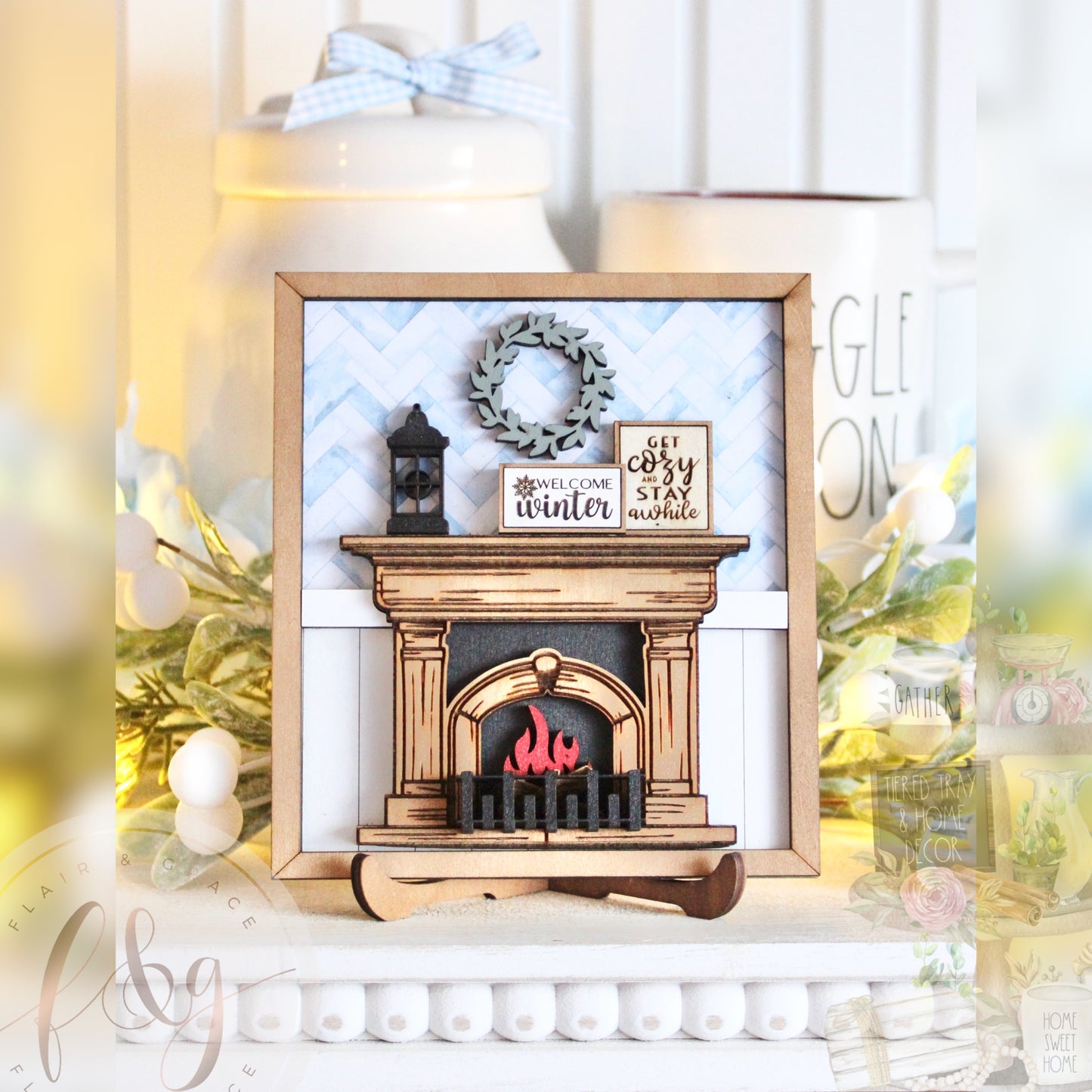 Winter Magic Collection - Fireplace Sign