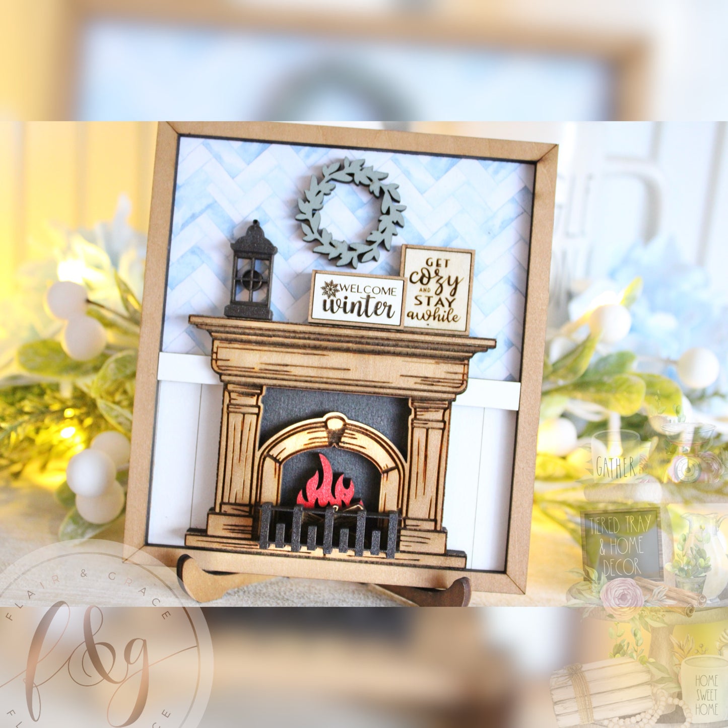 Winter Magic Collection - Fireplace Sign