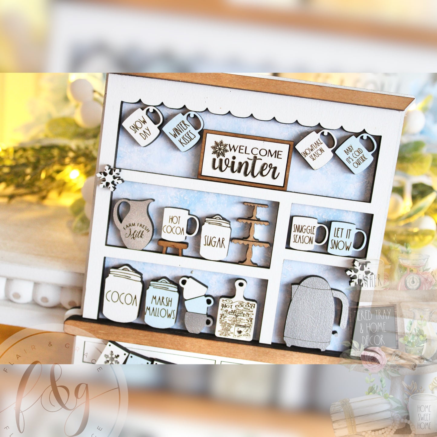 Winter Magic Collection - Winter Magic Hutch Shelf Sitter