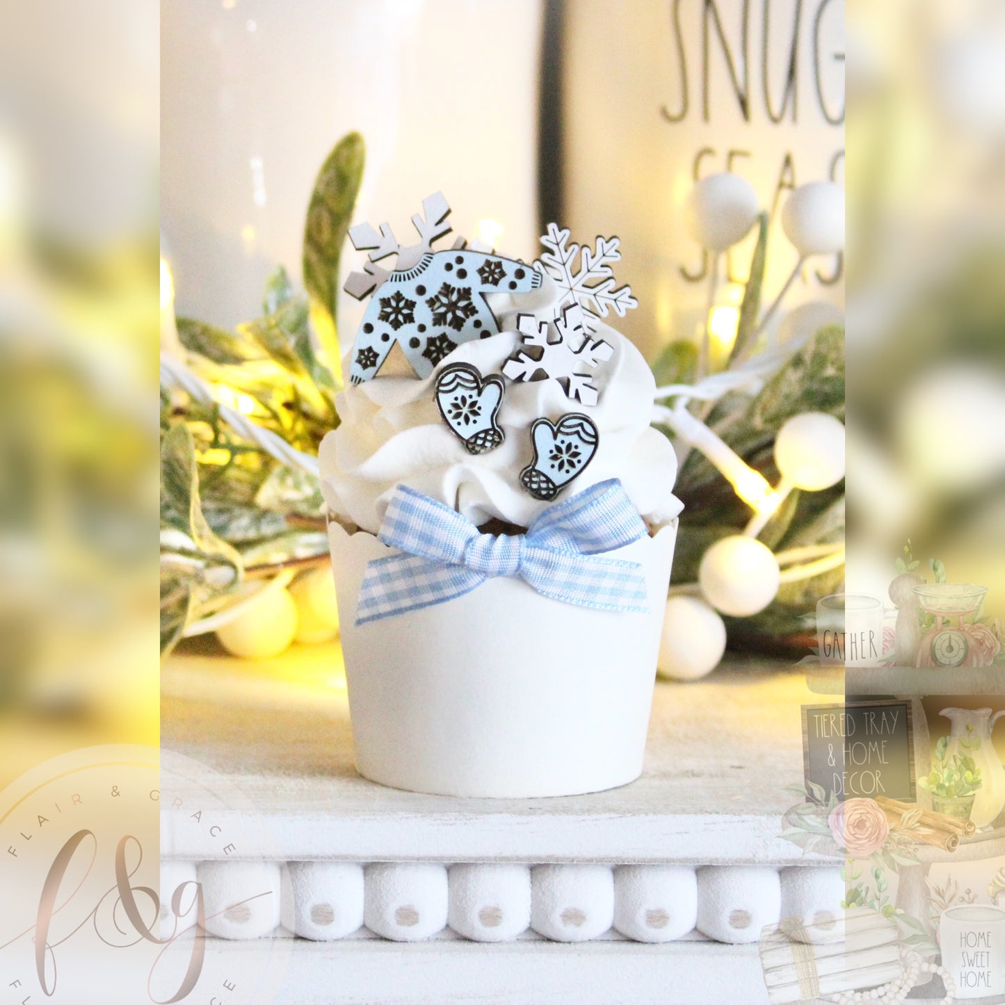 Winter Magic Collection - Faux Cupcake