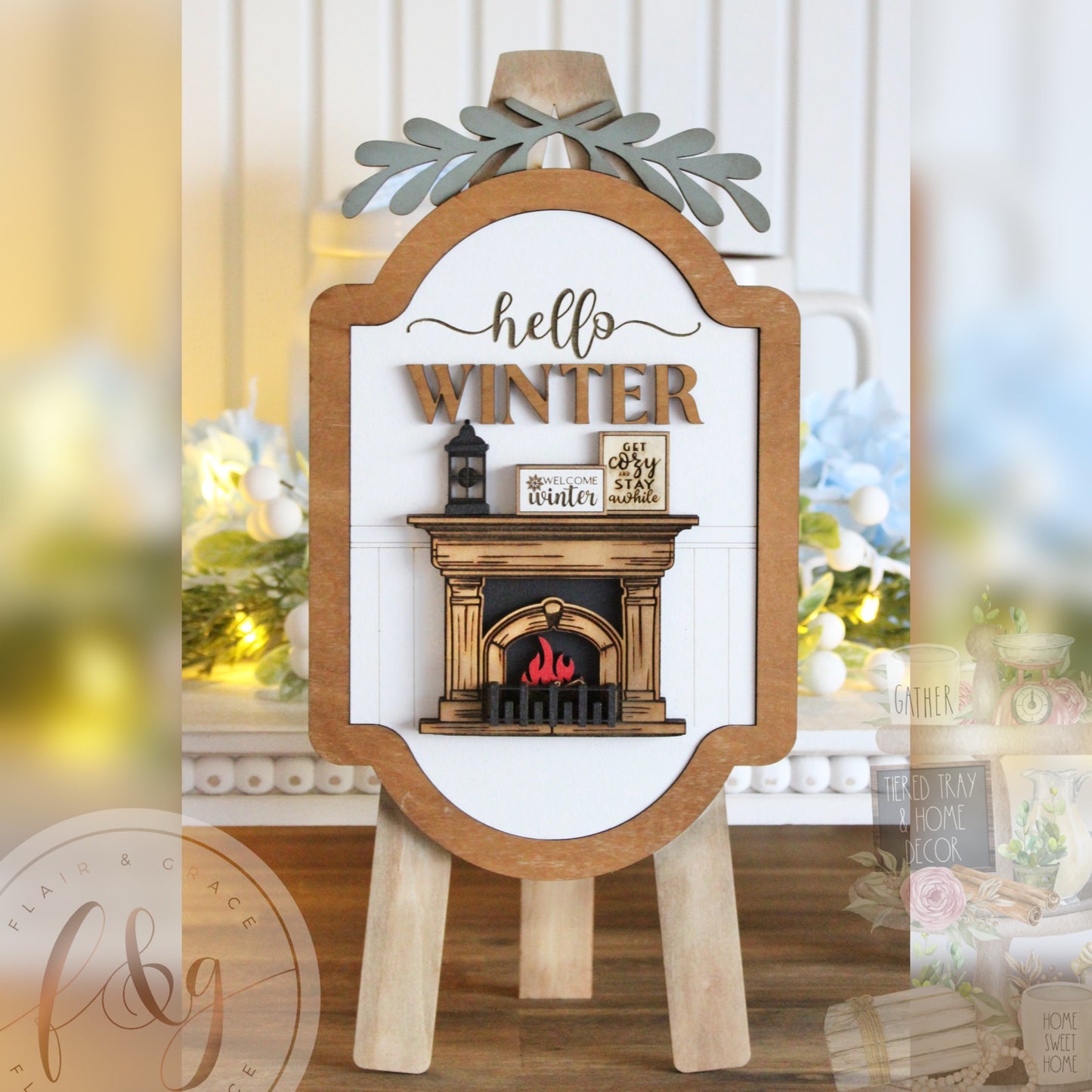 Winter Magic Collection - Easel Insert (INSERT ONLY)