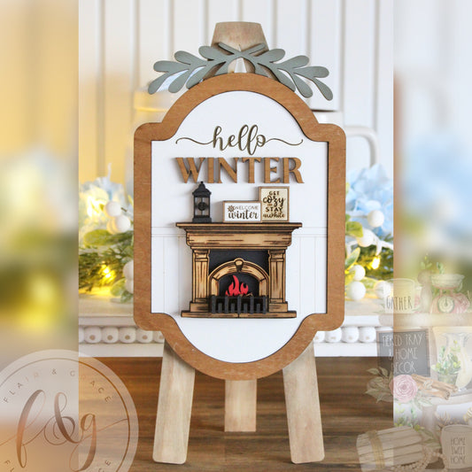 Winter Magic Collection - Easel Insert (INSERT ONLY)