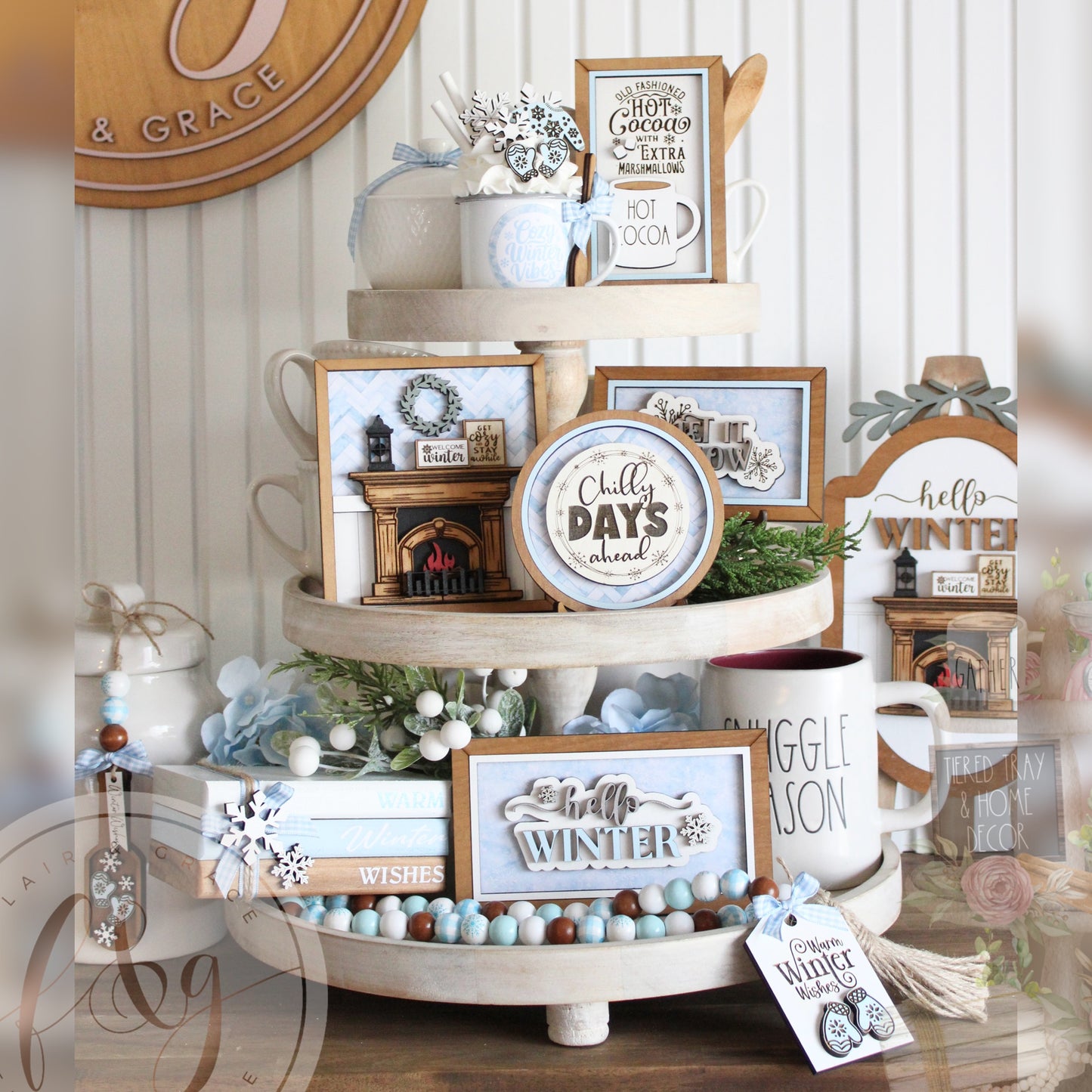 Winter Magic Collection - Easel Insert (INSERT ONLY)