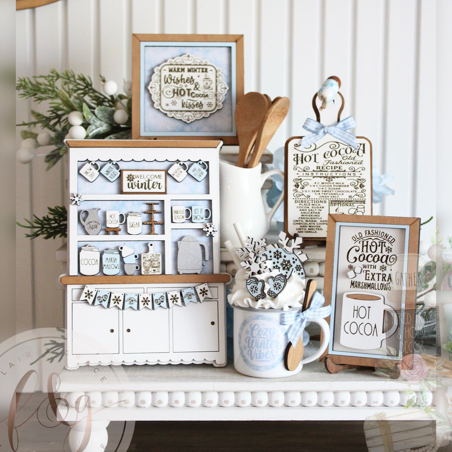 Winter Magic Collection - Hot Cocoa Recipe Board