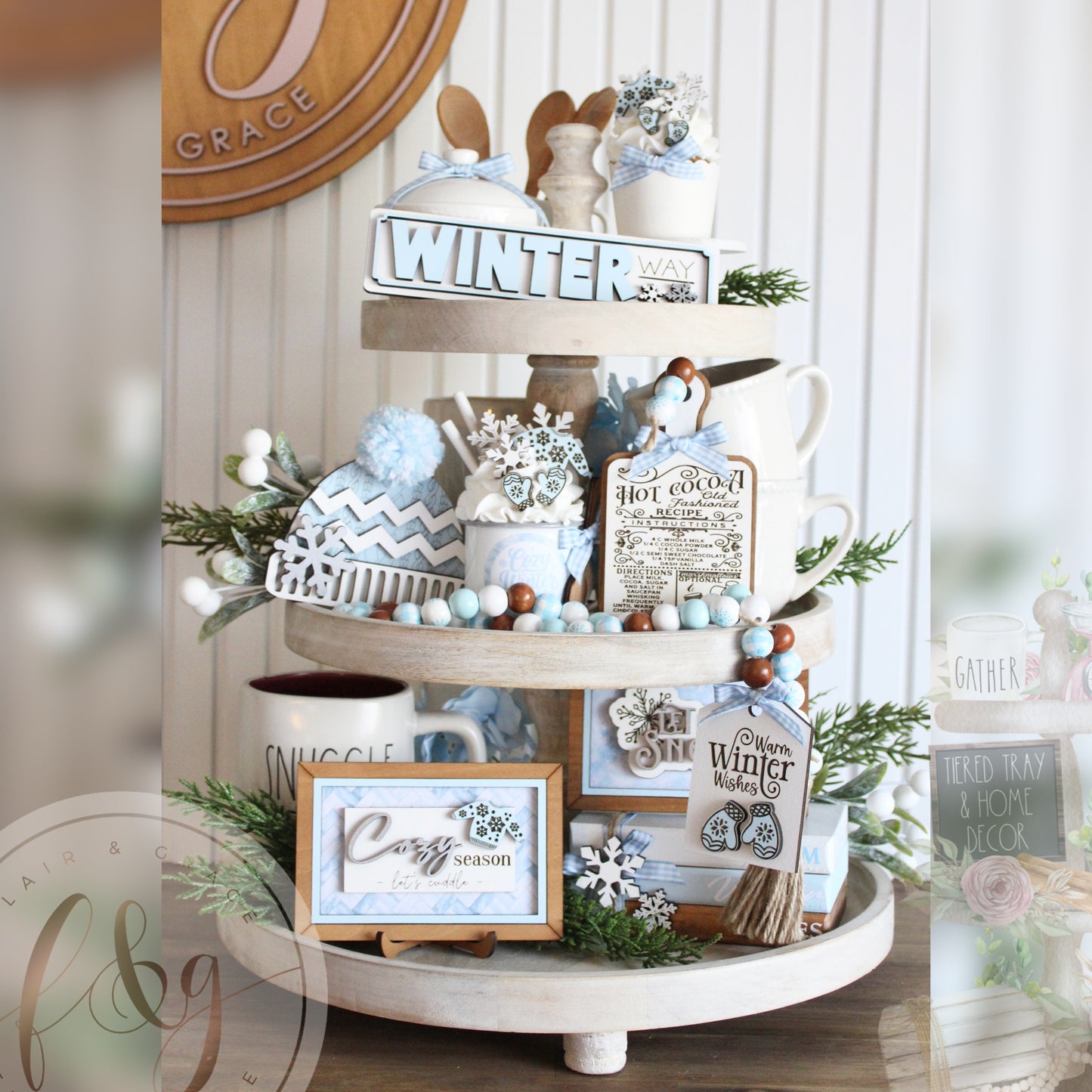 Winter Magic Collection - Hot Cocoa Recipe Board
