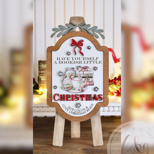 Cozy Christmas Bookshop Collection - Easel Insert
