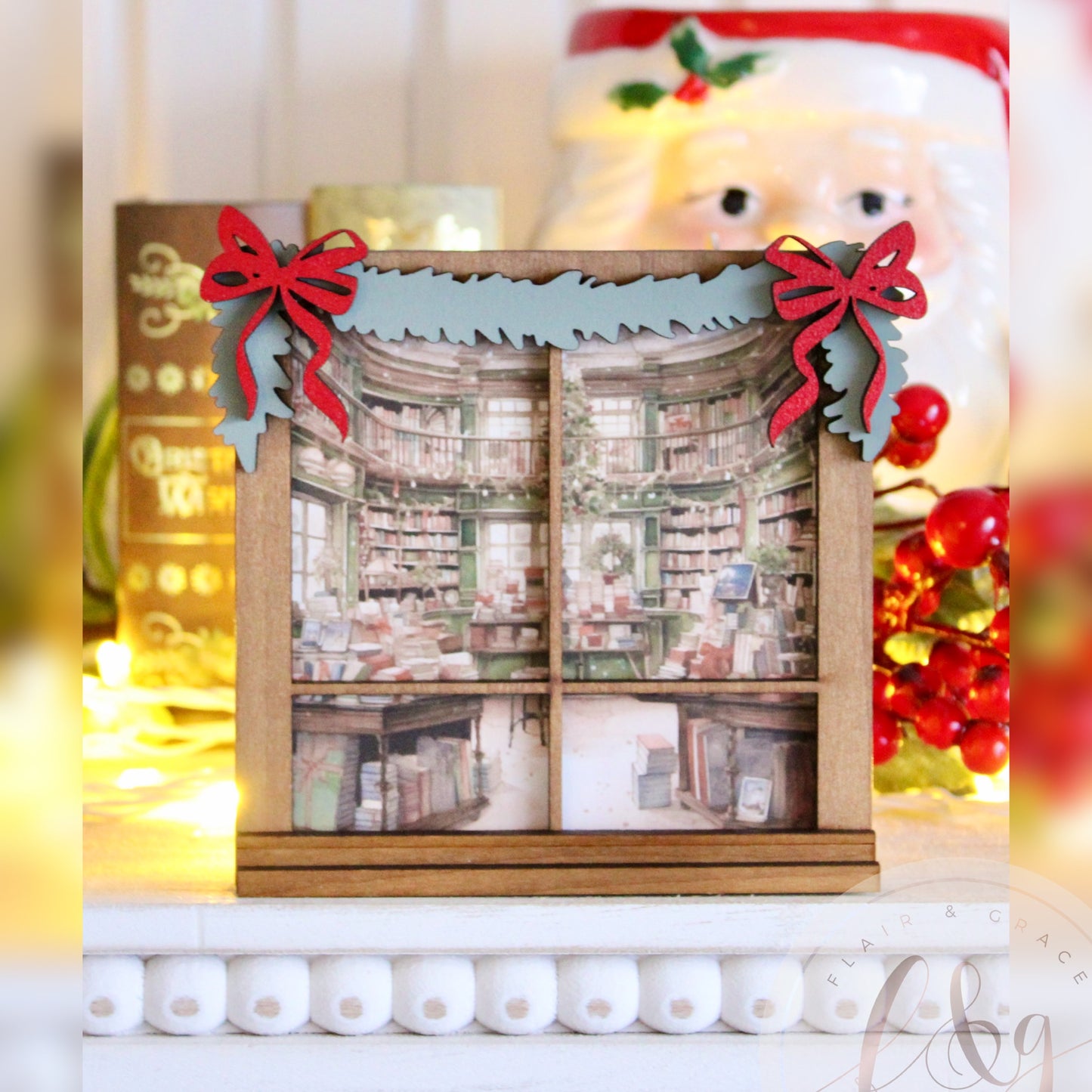 Cozy Christmas Bookshop Collection - Bookshop Window