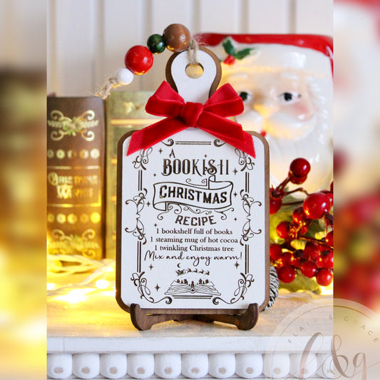 Cozy Christmas Bookshop Collection - Bookish Christmas Recipe Board