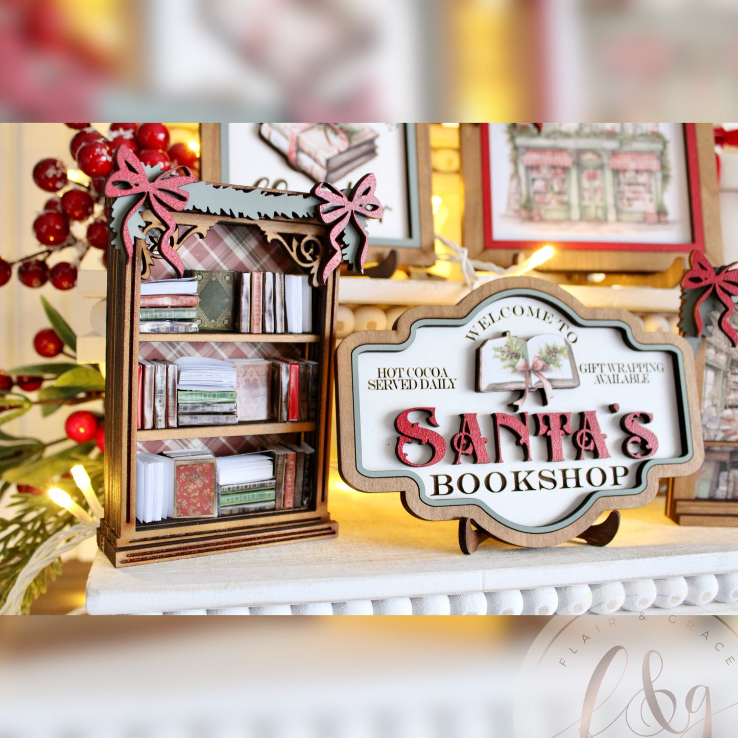 Cozy Christmas Bookshop Collection - Santa’s Bookshelf