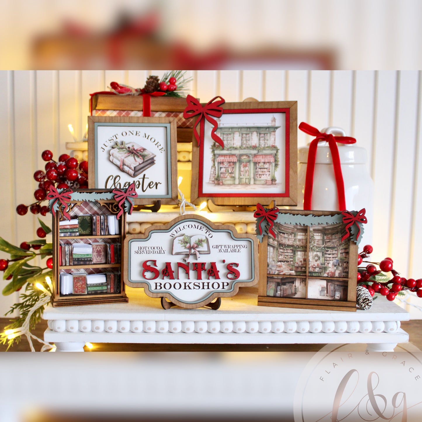 Cozy Christmas Bookshop Collection - Santa’s Bookshelf