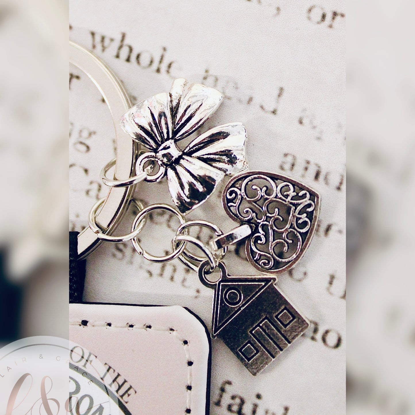 Small Town Romance Book Club Keychain