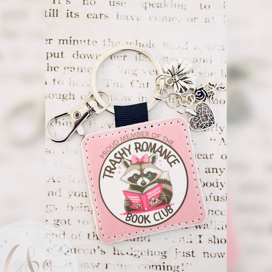 Trashy Romance Book Club Keychain