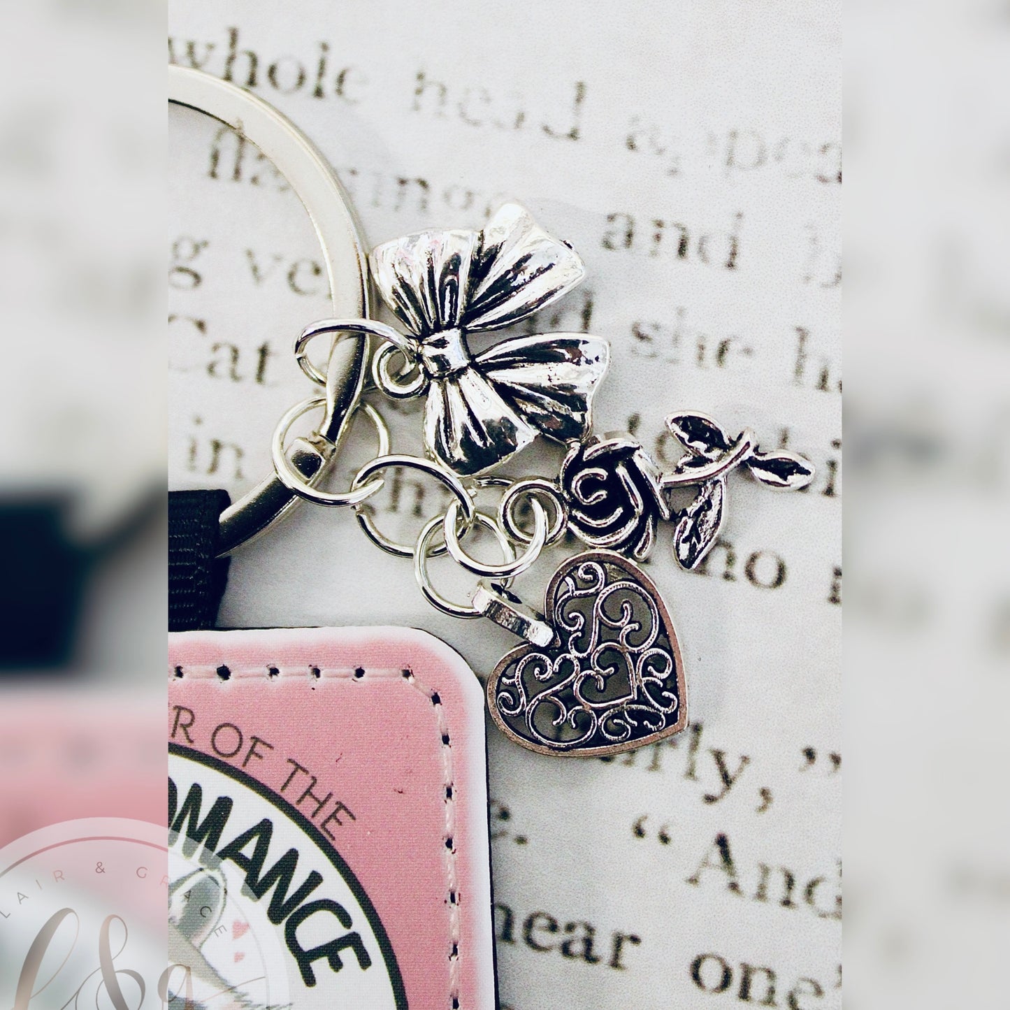 Trashy Romance Book Club Keychain