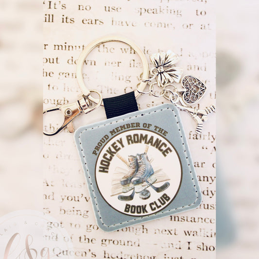 Hockey Romance Book Club Keychain