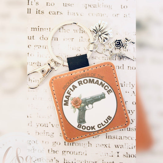 Mafia Romance Book Club Keychain