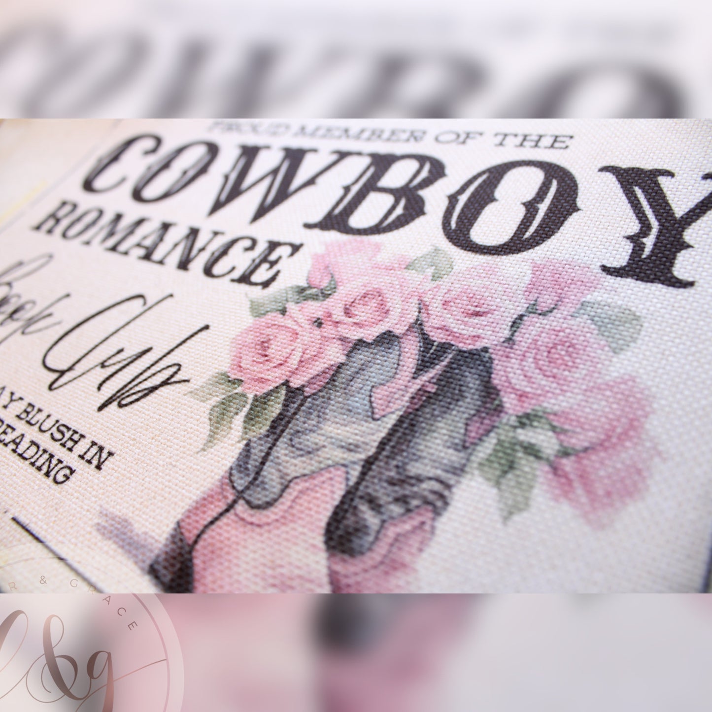 Cowboy Romance Book Club Tote Bag