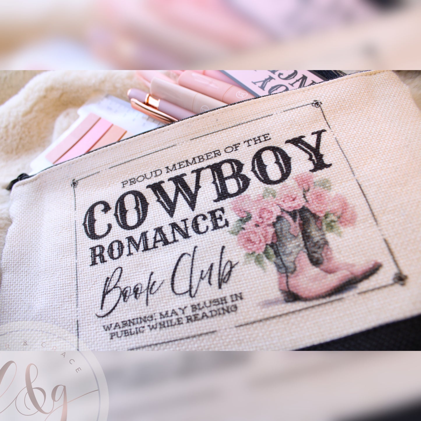 Cowboy Romance Book Club Tote Bag