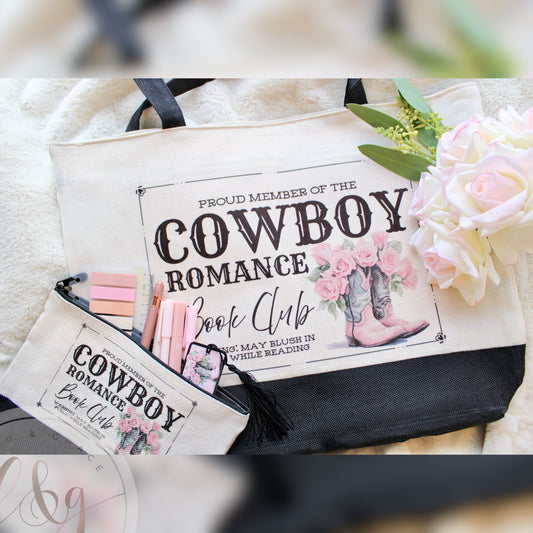 Cowboy Romance Book Club Tote Bag