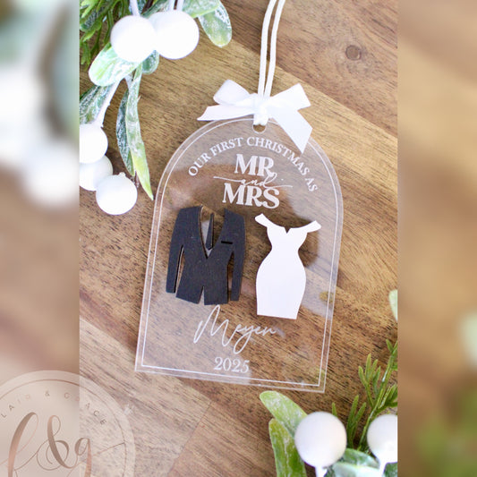Our First Christmas as Mr & Mrs Ornament