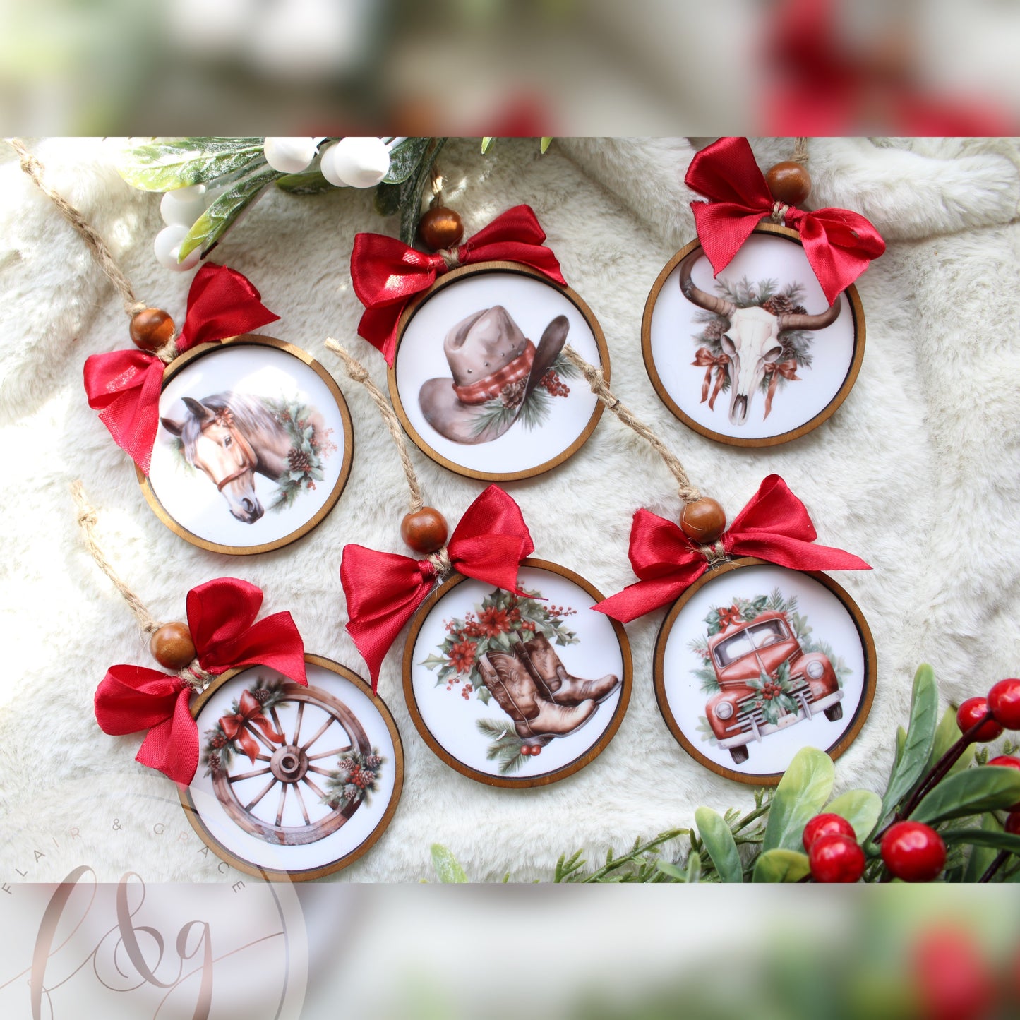 Country Christmas Ornaments