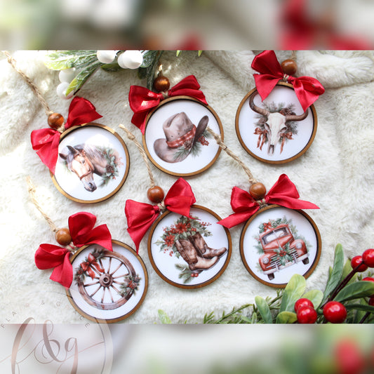 Country Christmas Ornaments