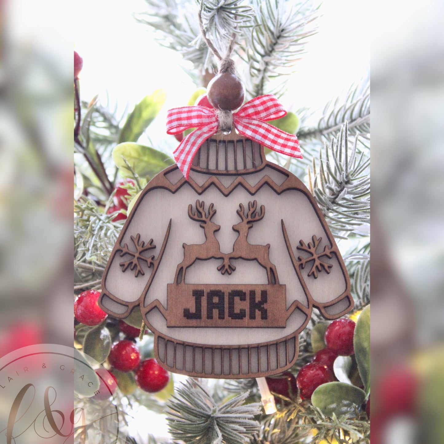 Personalised Ugly Sweater Ornament