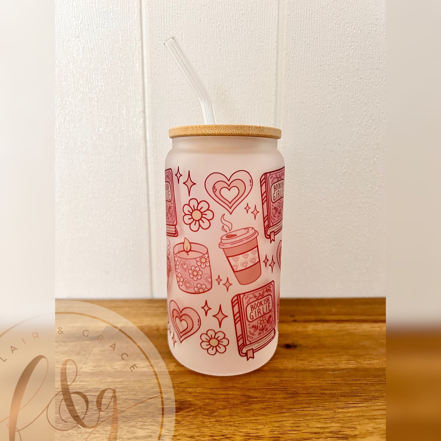 IN STOCK Bookish Girlie Glass Can Tumbler