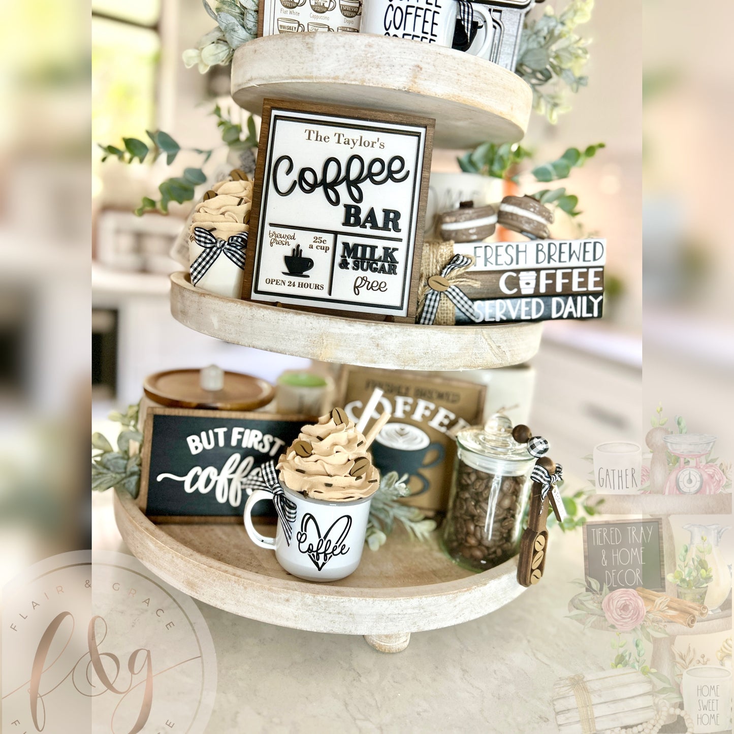 But First Coffee - Personalised Coffee Bar Sign