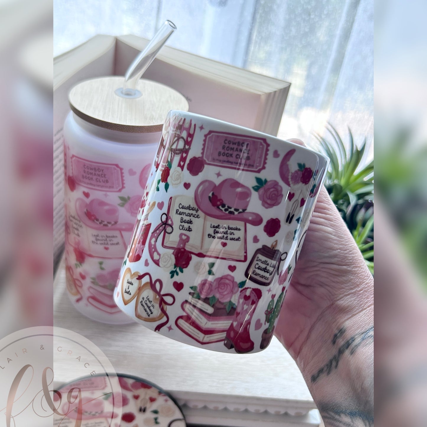 Cowboy Romance Drinkware Set