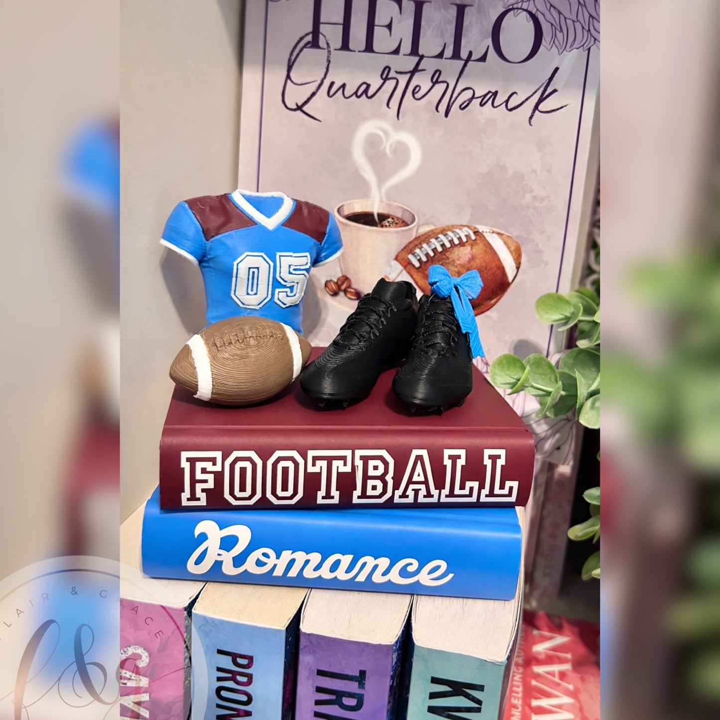 Football Romance Book Stack