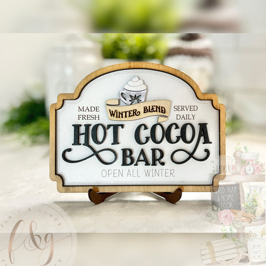 Farmhouse Winter Collection - Hot Cocoa Bar Sign