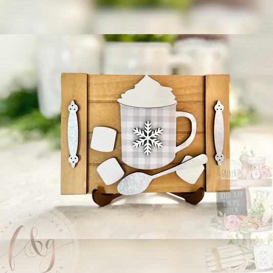 Farmhouse Winter Collection - Hot Cocoa Tray Sign