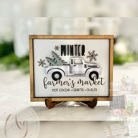 Farmhouse Winter Collection - Winter Farmer’s Market Sign