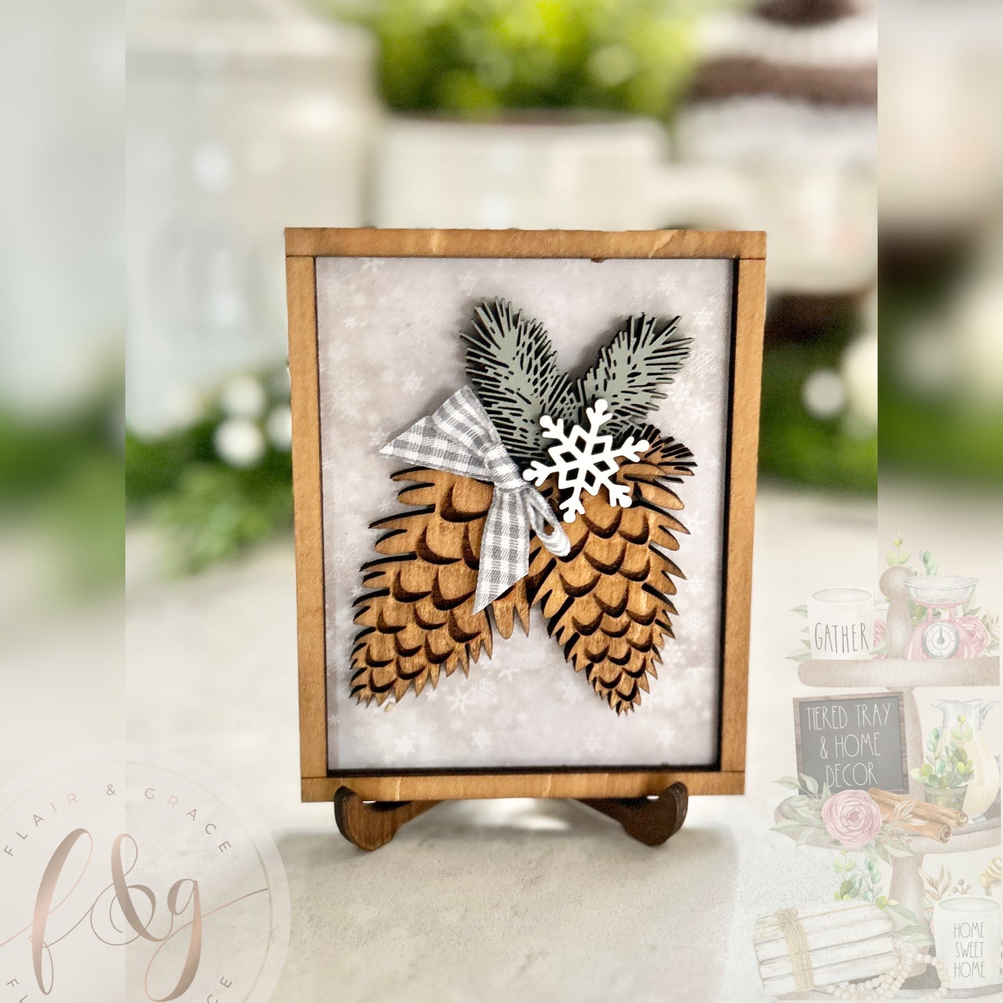 Farmhouse Winter Collection - Pinecones Sign
