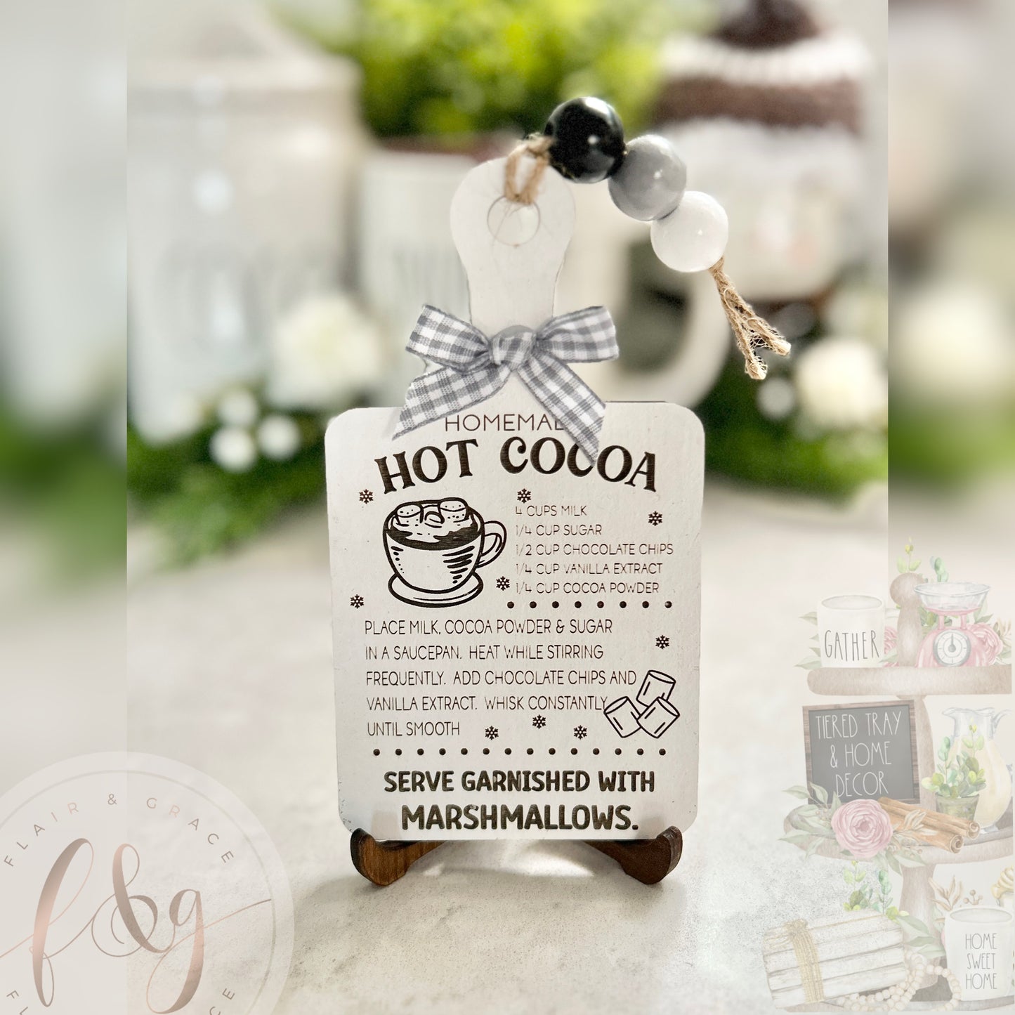 Farmhouse Winter Collection - Hot Cocoa Recipe Sign