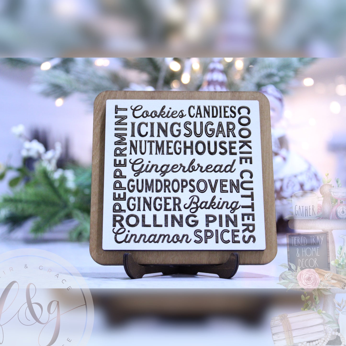 Gingerbread Dve Collection - Gingerbread Words Sign