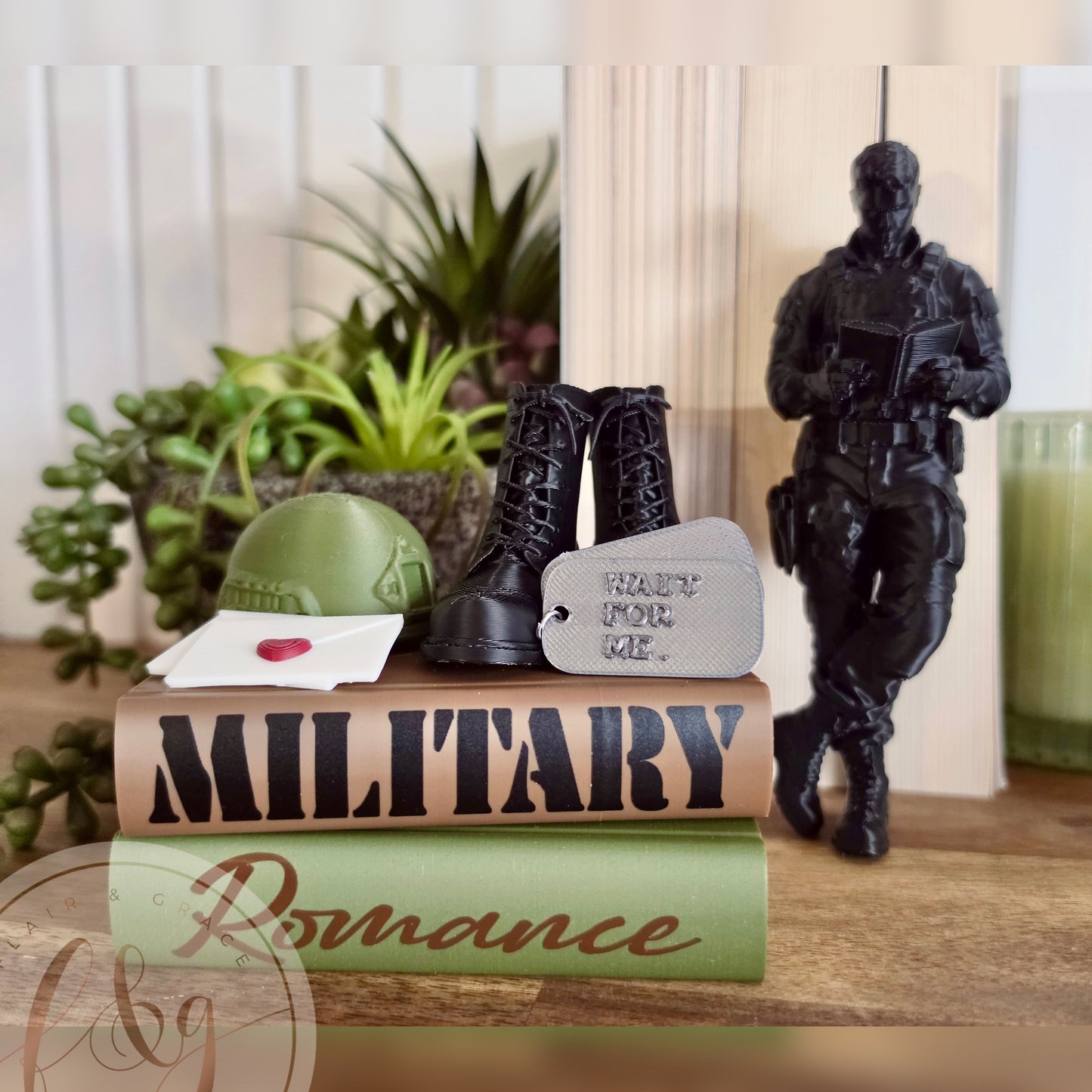 Military Romance Book Stack